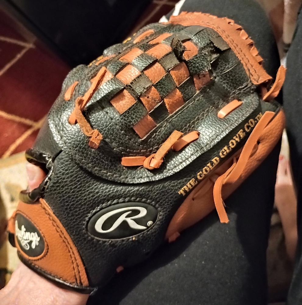 Rawlings Black and Brown Baseball Glove